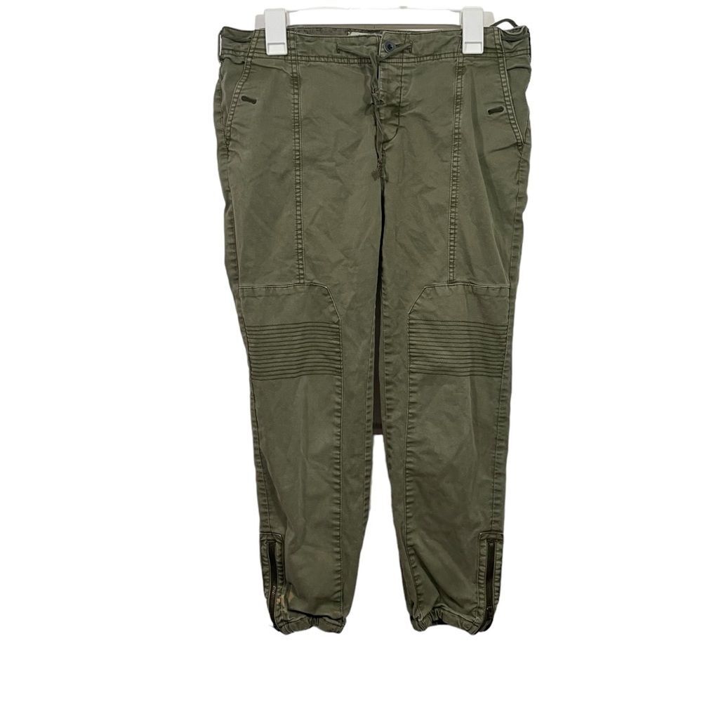 Anthropologie Hei Hei Green Cropped Cargo Pants